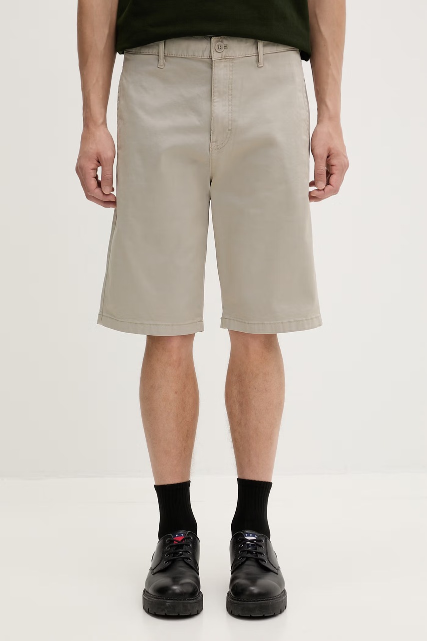 Pantaloni scurți tommy jeans pentru bărbați, din bumbac cu elastan Pantaloni scurți tommy jeans pentru bărbați, din bumbac cu elastan