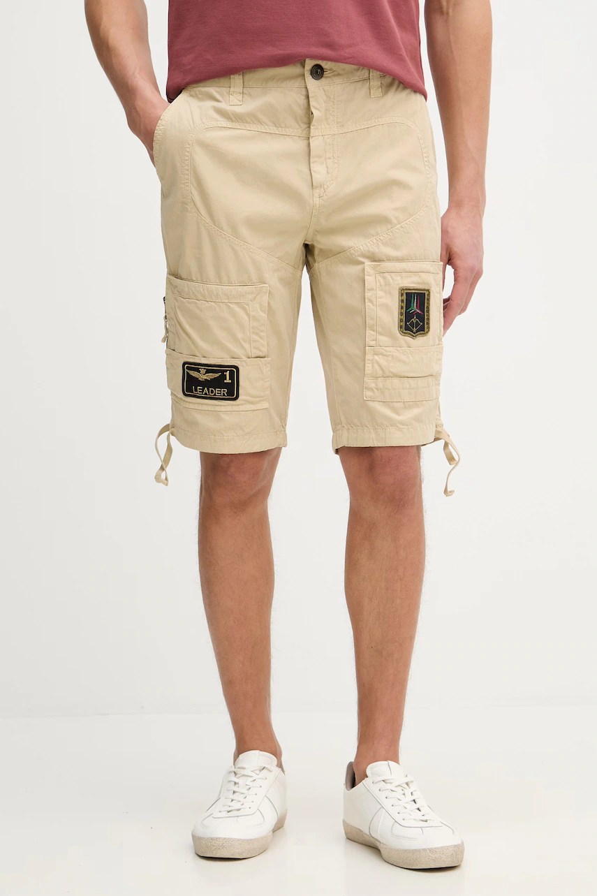 Pantaloni scurți aeronautica militare pentru bărbați, din bumbac Pantaloni scurți aeronautica militare pentru bărbați, din bumbac