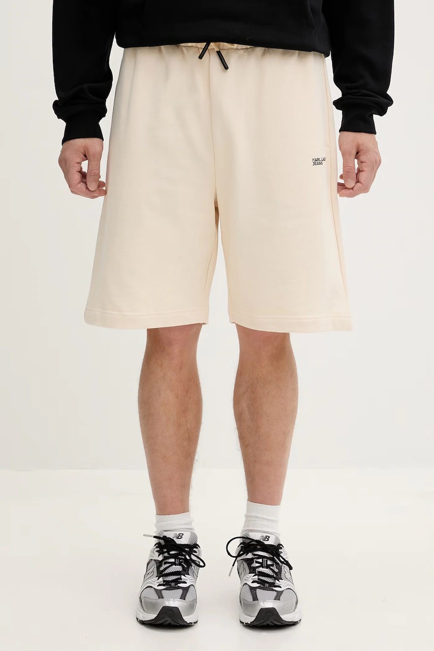 Karl lagerfeld pantaloni scurți de trening pentru bărbați, din bumbac Karl lagerfeld pantaloni scurți de trening pentru bărbați, din bumbac