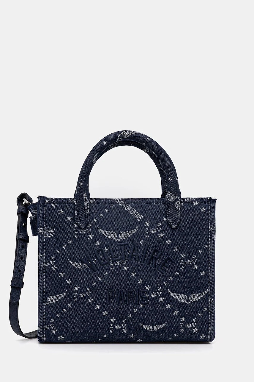 Geantă ANGEL TOTE XS DENIM MONOGRAM ZADIG&VOLTAIRE Geantă ANGEL TOTE XS DENIM MONOGRAM ZADIG&VOLTAIRE
