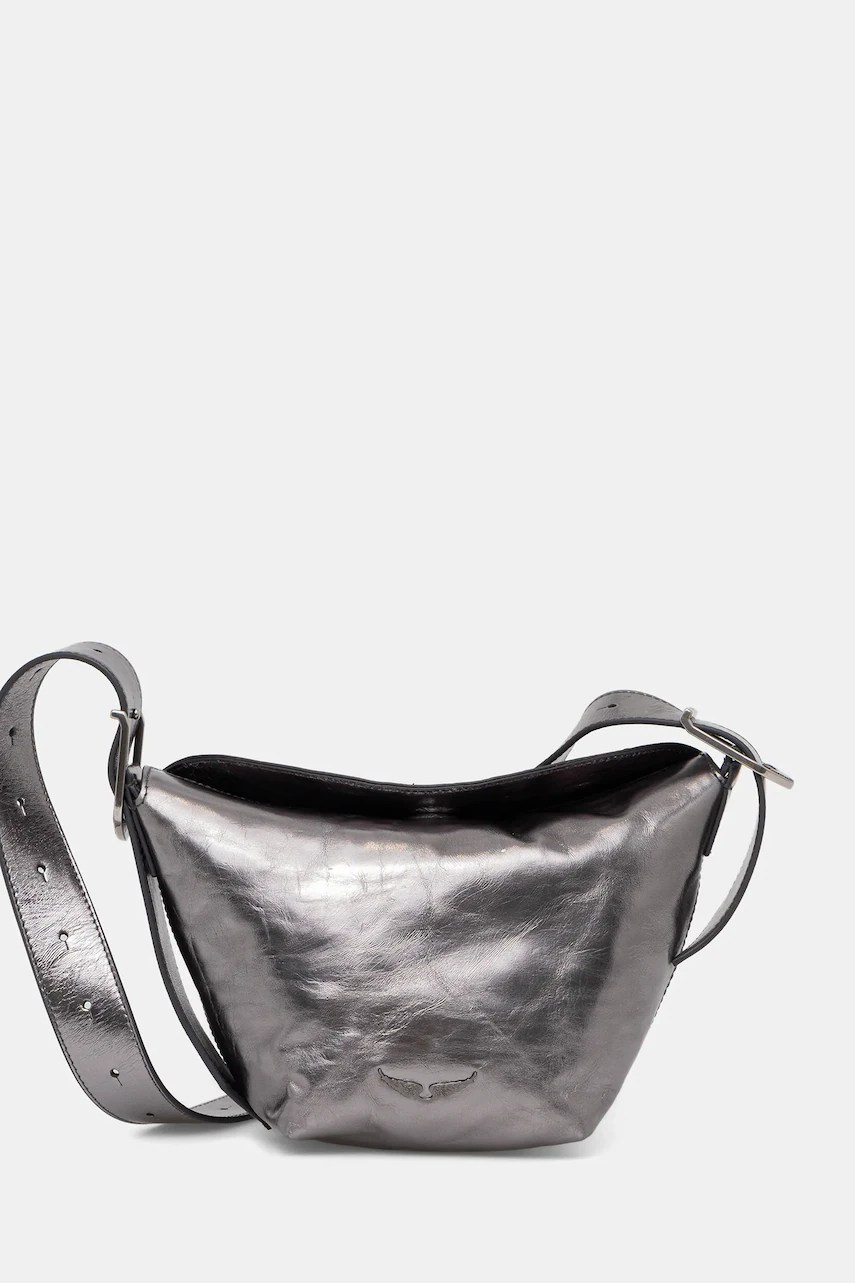 Geantă de piele ZADIG&VOLTAIRE BABY JANE VINTAGE METAL Geantă de piele ZADIG&VOLTAIRE BABY JANE VINTAGE METAL