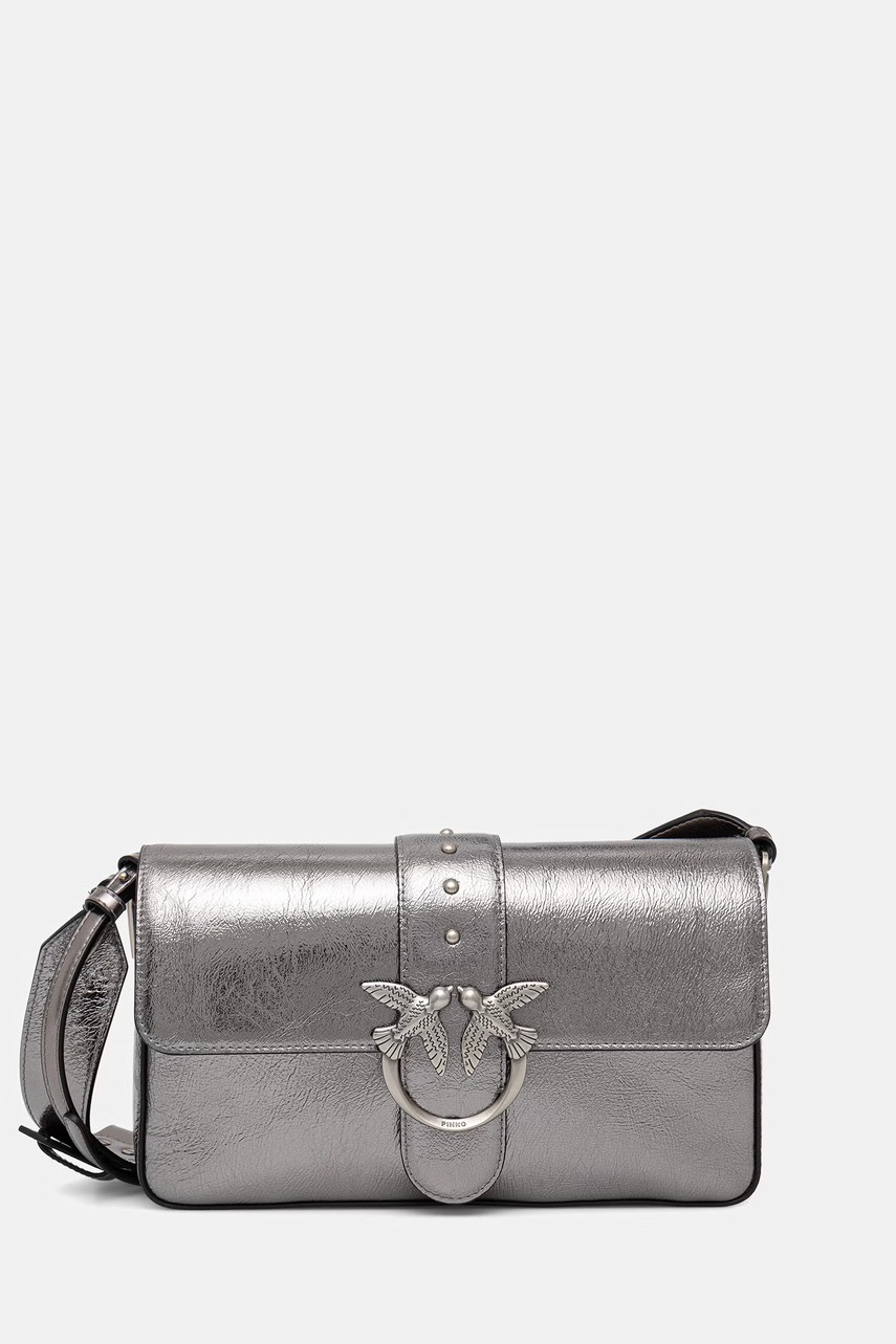 Geantă poștaș pinko pentru femei, din piele Geantă poștaș pinko pentru femei, din piele