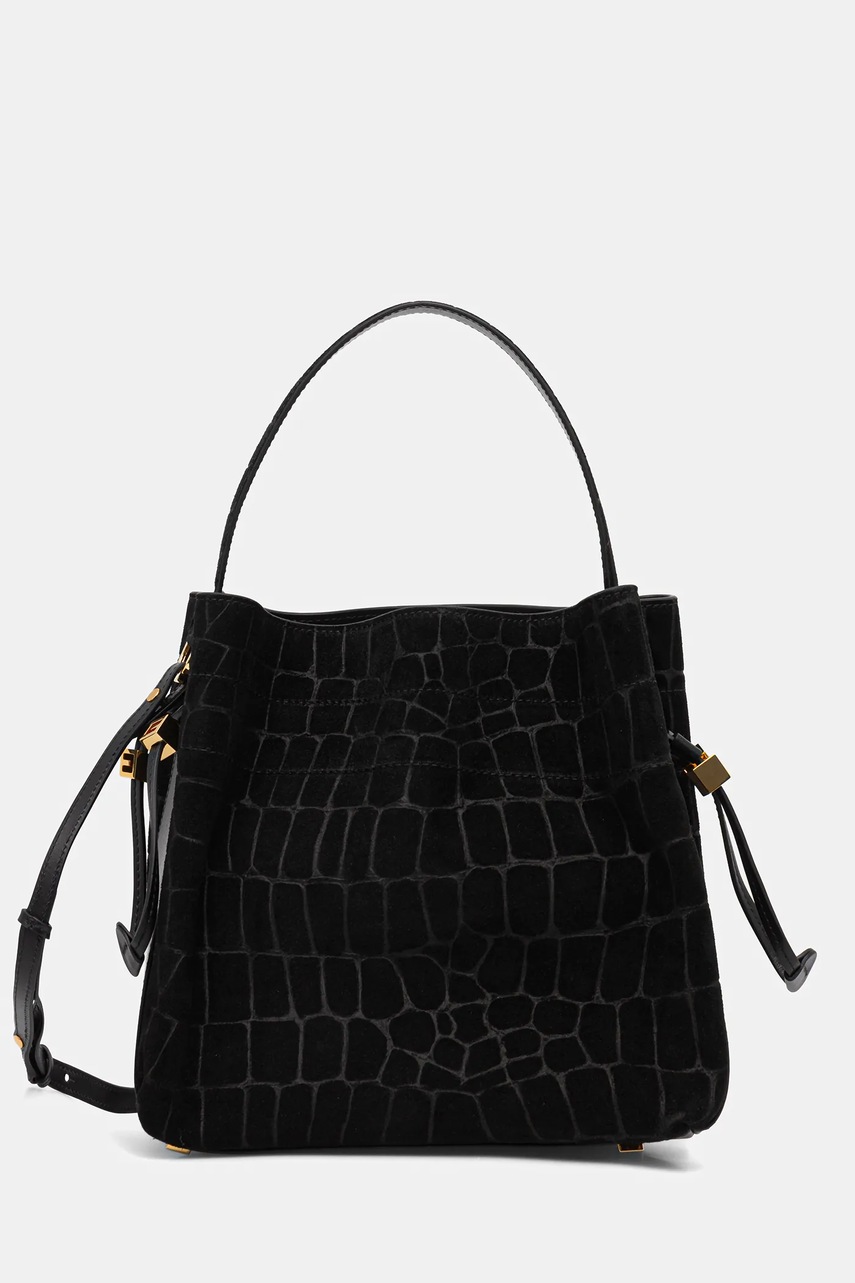 Geantă de mână elisabetta franchi din piele întoarsă Geantă de mână elisabetta franchi din piele întoarsă