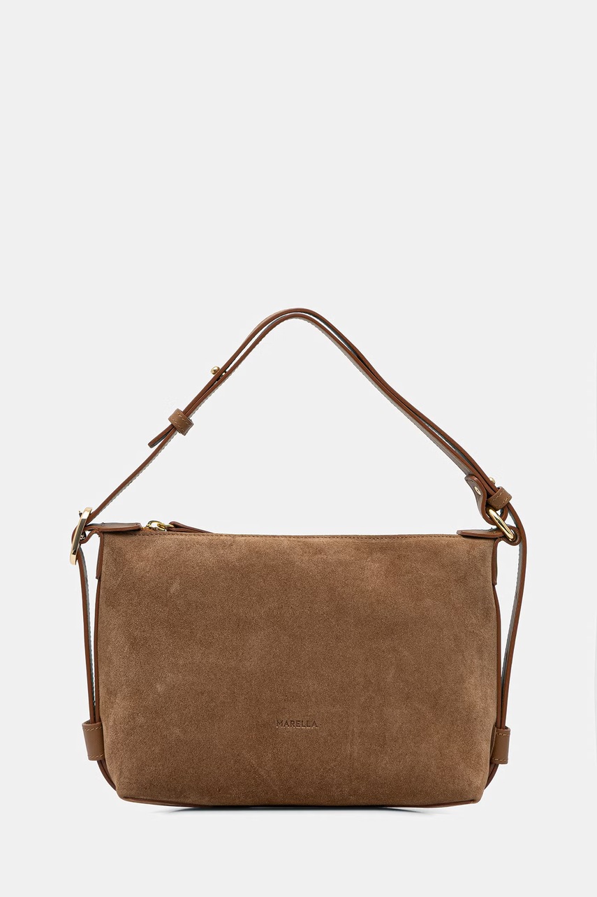 Geantă de mână marella din piele întoarsă MLAPUZZLE Geantă de mână marella din piele întoarsă MLAPUZZLE