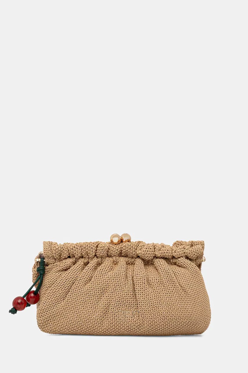 Geantă plic împletită pentru femei twinset Geantă plic împletită pentru femei twinset