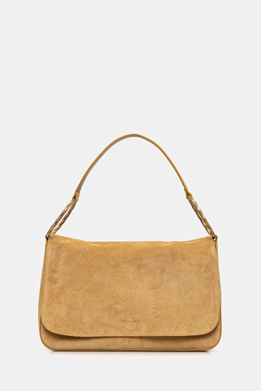 Geantă de mână din piele întoarsă twinset Geantă de mână din piele întoarsă twinset