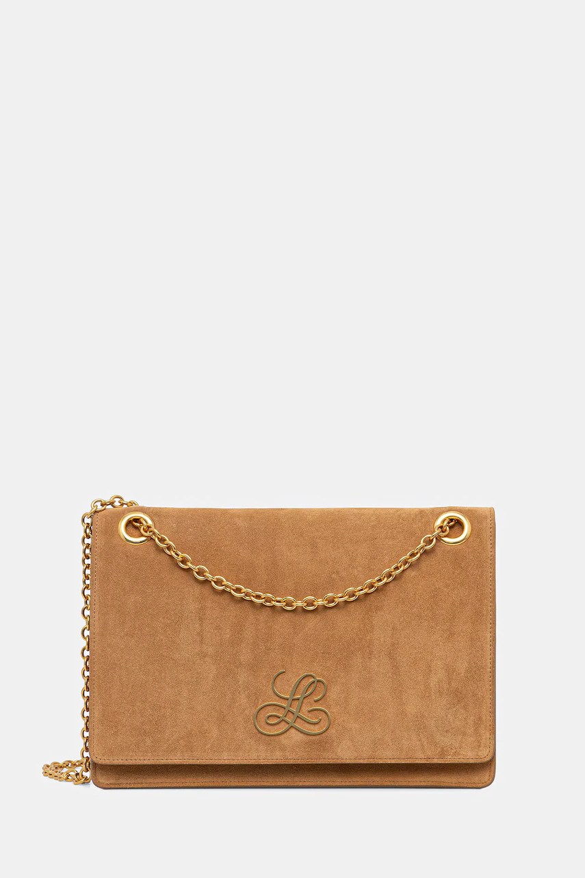 Geantă de mână luisa spagnoli din piele întoarsă Geantă de mână luisa spagnoli din piele întoarsă