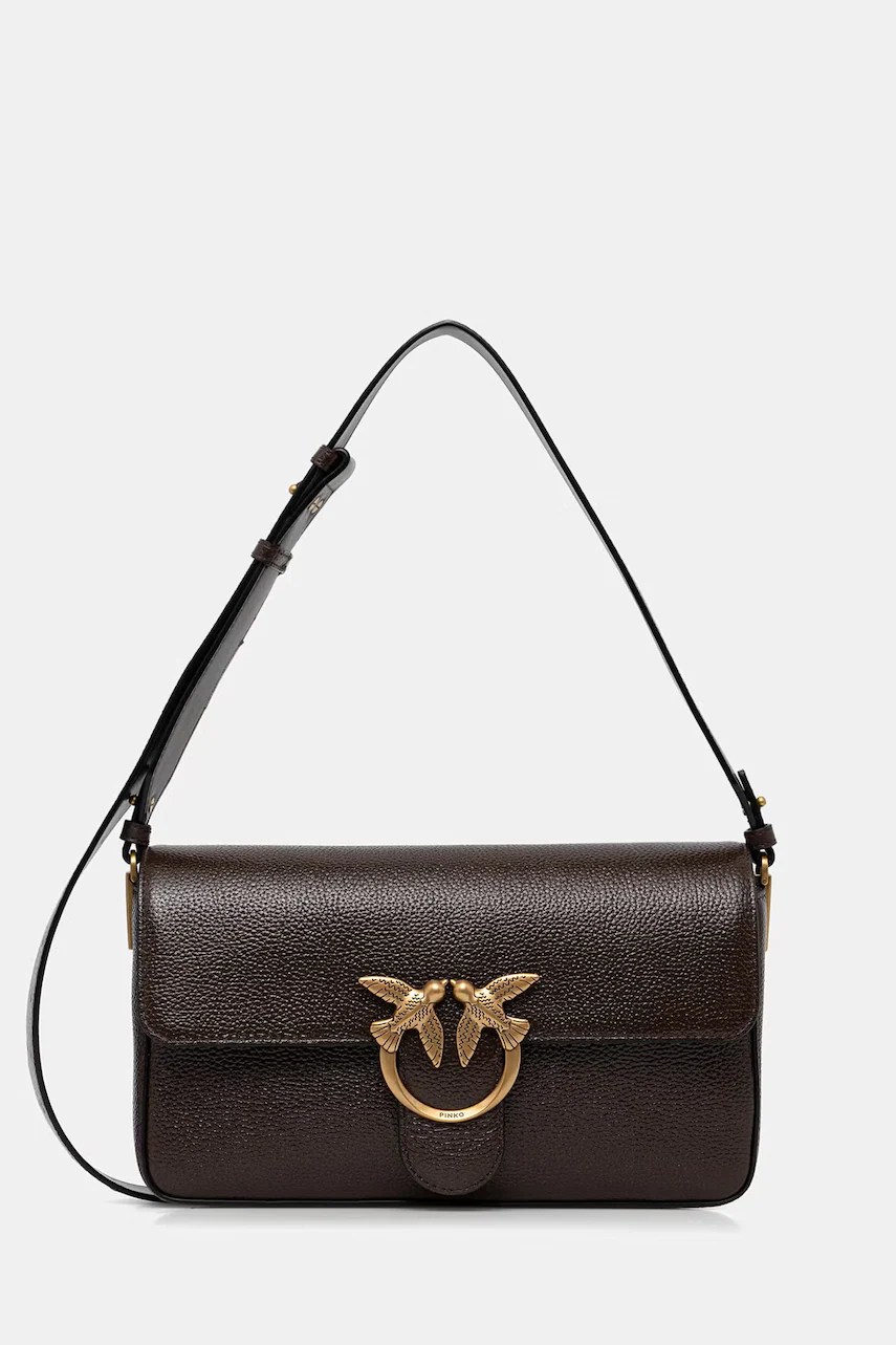 Geantă crossbody de damă pinko din piele Geantă crossbody de damă pinko din piele
