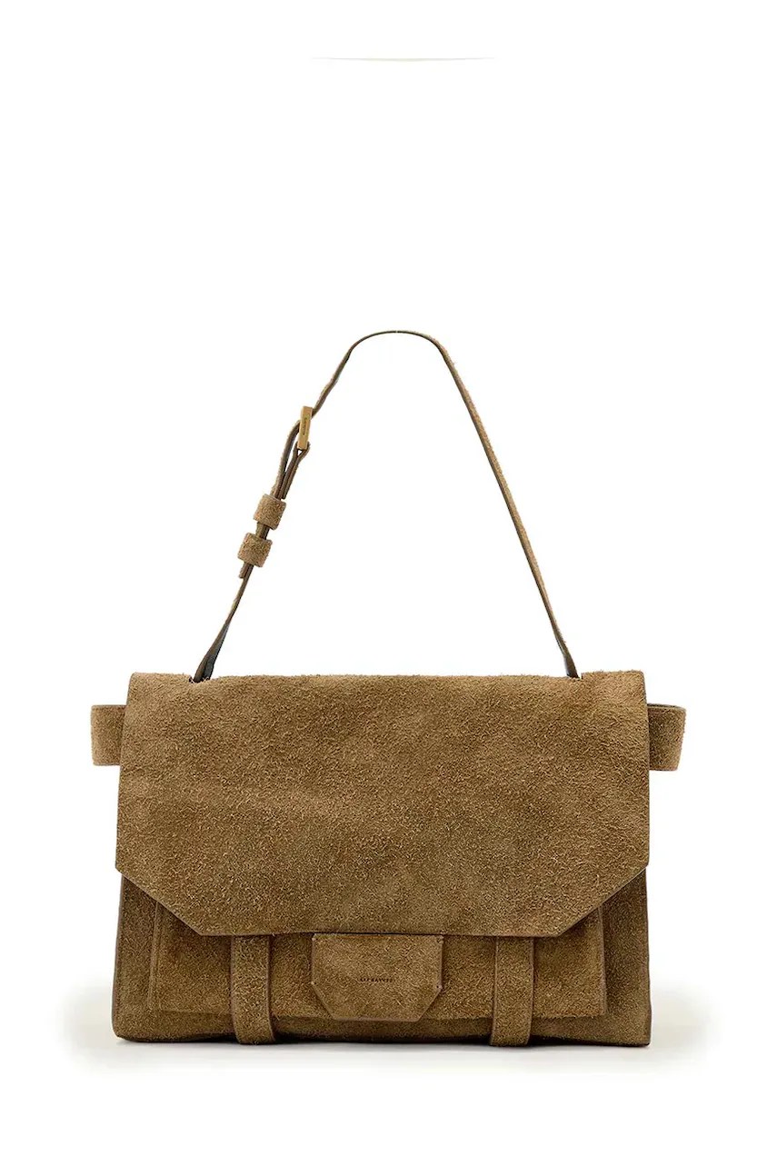 Geantă din nubuck URSA AllSaints Geantă din nubuck URSA AllSaints