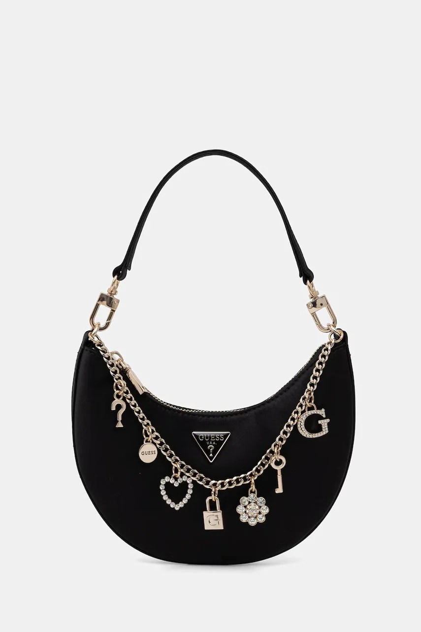 Guess geantă TASMIN pentru femei croissant Guess geantă TASMIN pentru femei croissant