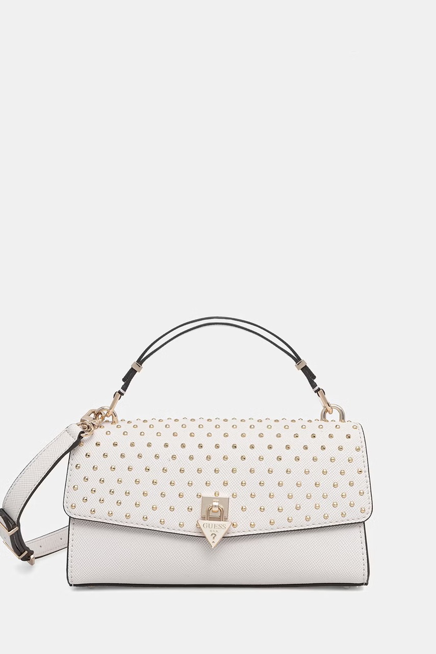 Guess geantă poștaș de damă PATSIE cu imitație de piele Guess geantă poștaș de damă PATSIE cu imitație de piele