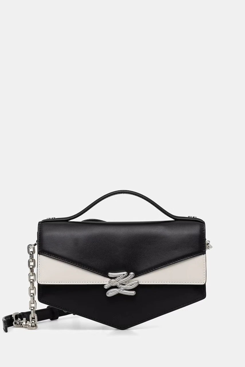 Geantă crossbody pentru femei din piele Karl Lagerfeld Geantă crossbody pentru femei din piele Karl Lagerfeld
