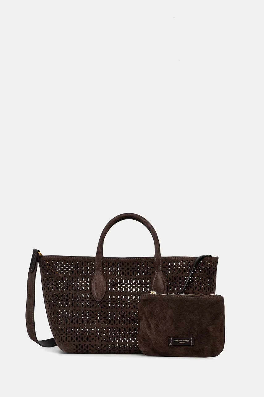 Geantă crossbody gianni chiarini din piele întoarsă MASHUP Geantă crossbody gianni chiarini din piele întoarsă MASHUP