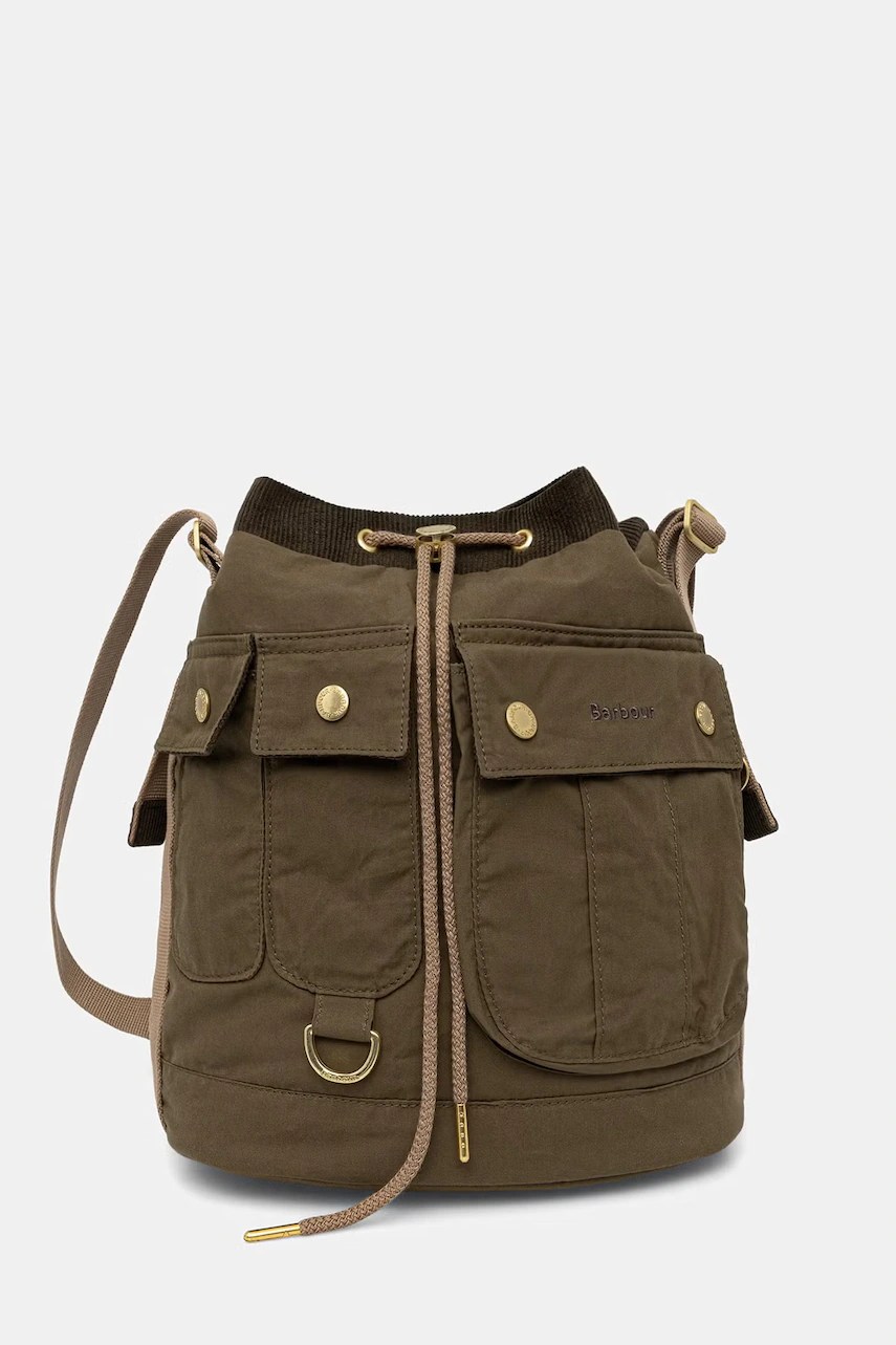 Geantă tip sac barbour pentru femei din bumbac Mia Geantă tip sac barbour pentru femei din bumbac Mia