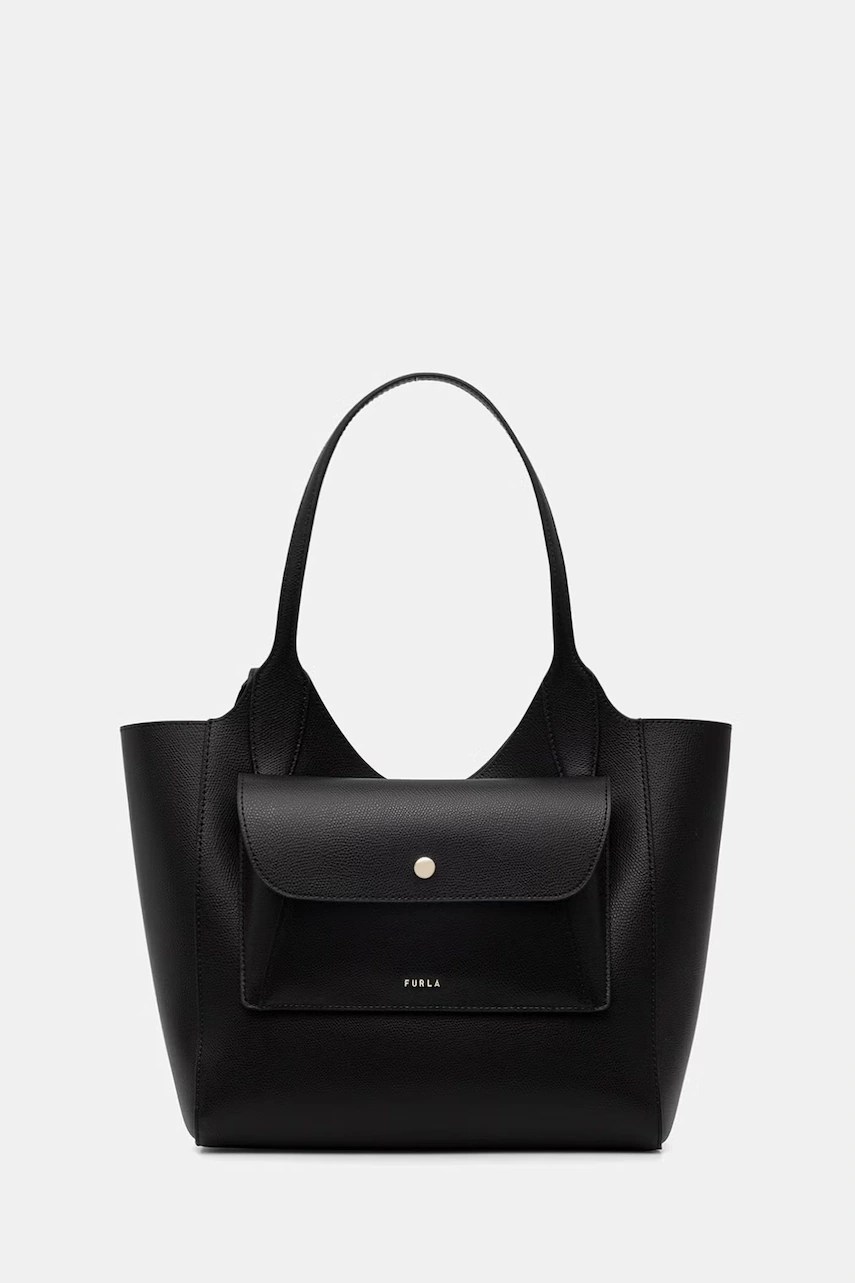 Furla geantă shopper din piele lea s pentru femei Furla geantă shopper din piele lea s pentru femei