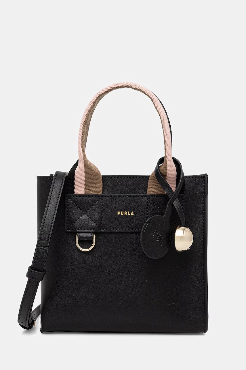 Furla geantă crossbody din piele Divide It Mini Tote pentru femei Furla geantă crossbody din piele Divide It Mini Tote pentru femei