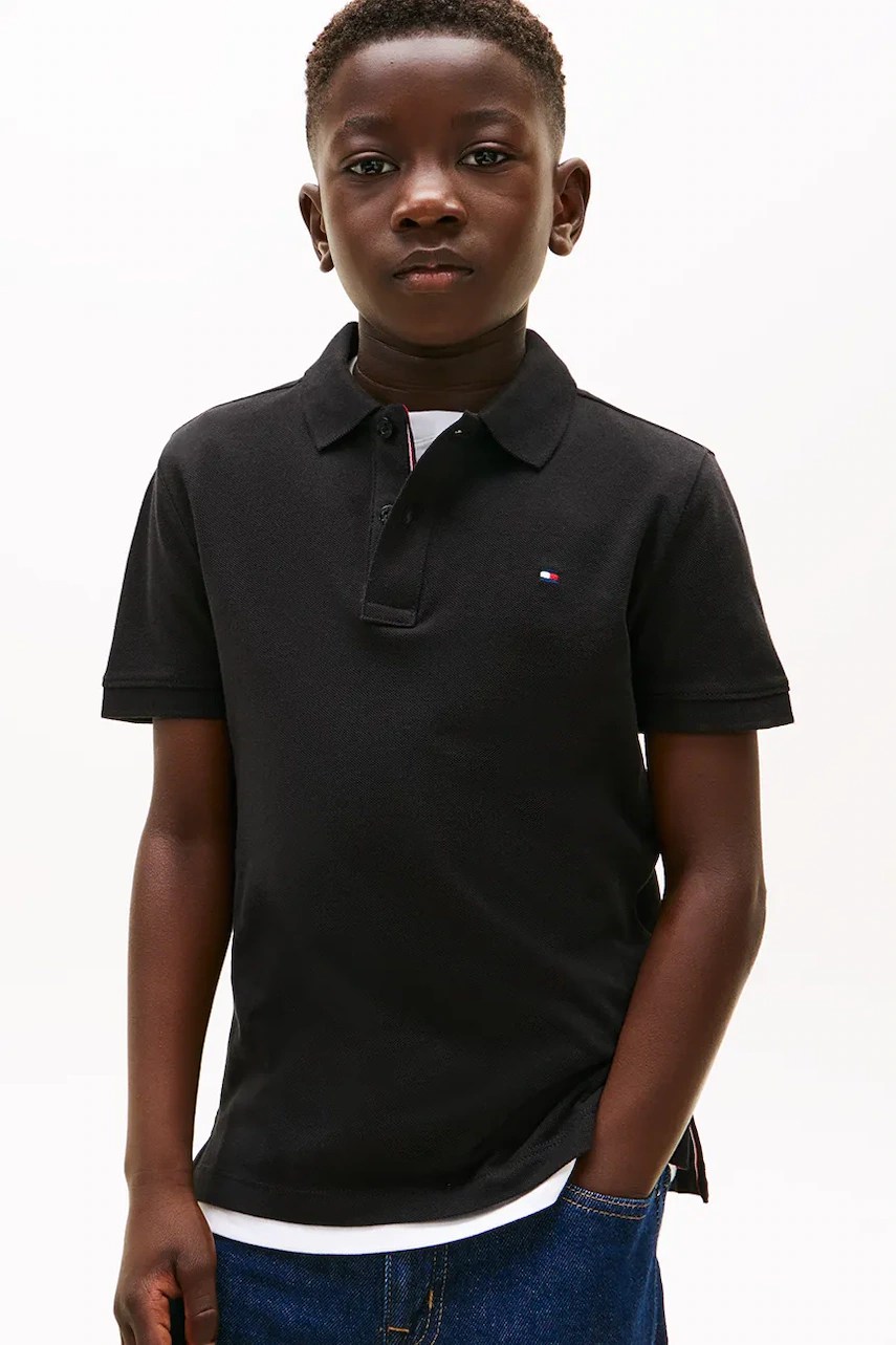 Polo tommy hilfiger pentru copii din bumbac Polo tommy hilfiger pentru copii din bumbac