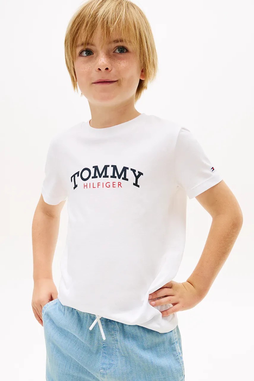 Tricou din bumbac pentru copii tommy hilfiger Tricou din bumbac pentru copii tommy hilfiger