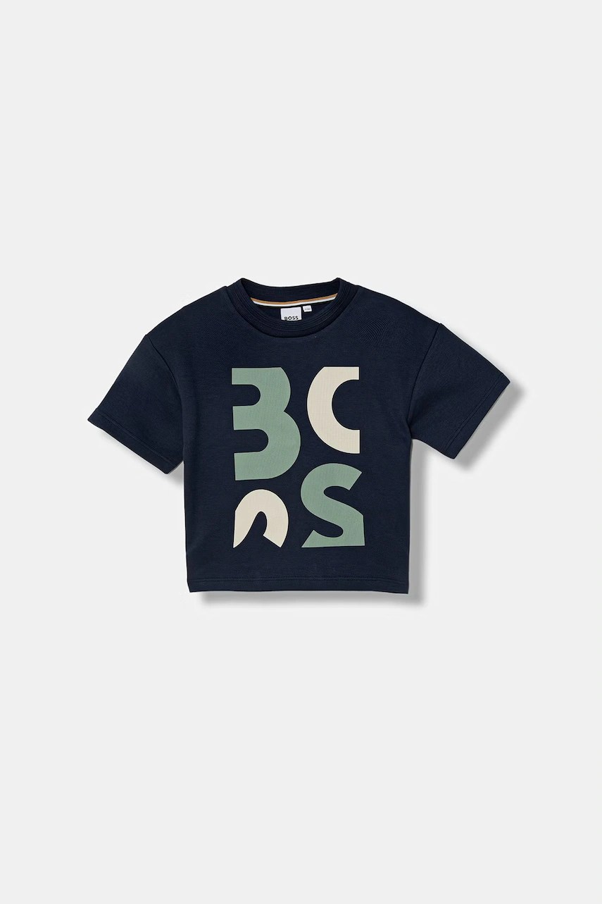 Tricou BOSS din bumbac pentru copii Tricou BOSS din bumbac pentru copii