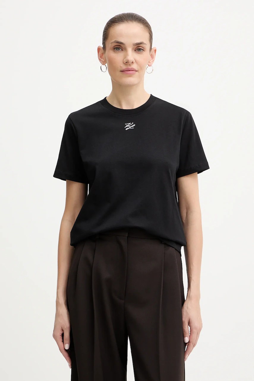 Karl lagerfeld tricou bumbac organic KL ESSENTIAL Karl lagerfeld tricou bumbac organic KL ESSENTIAL