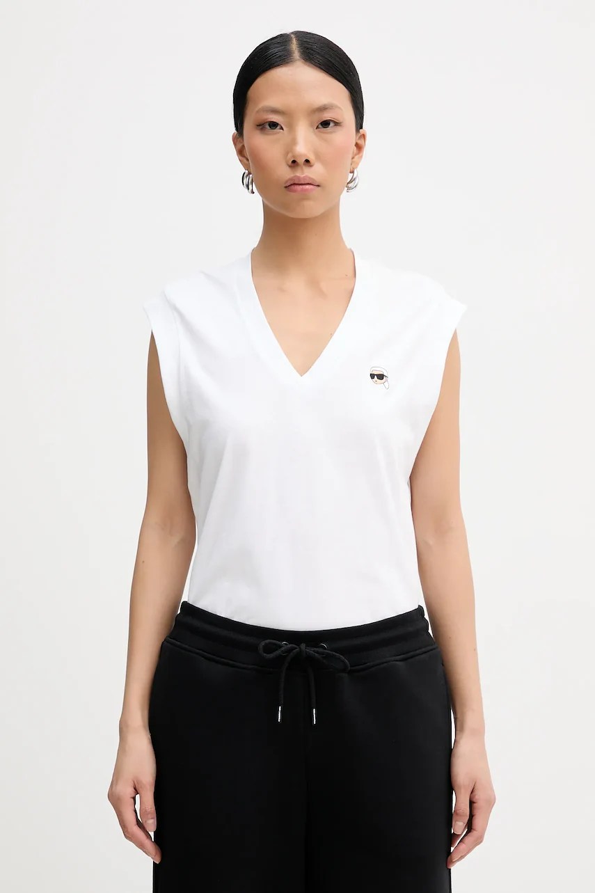 Top din bumbac karl lagerfeld IKON Top din bumbac karl lagerfeld IKON