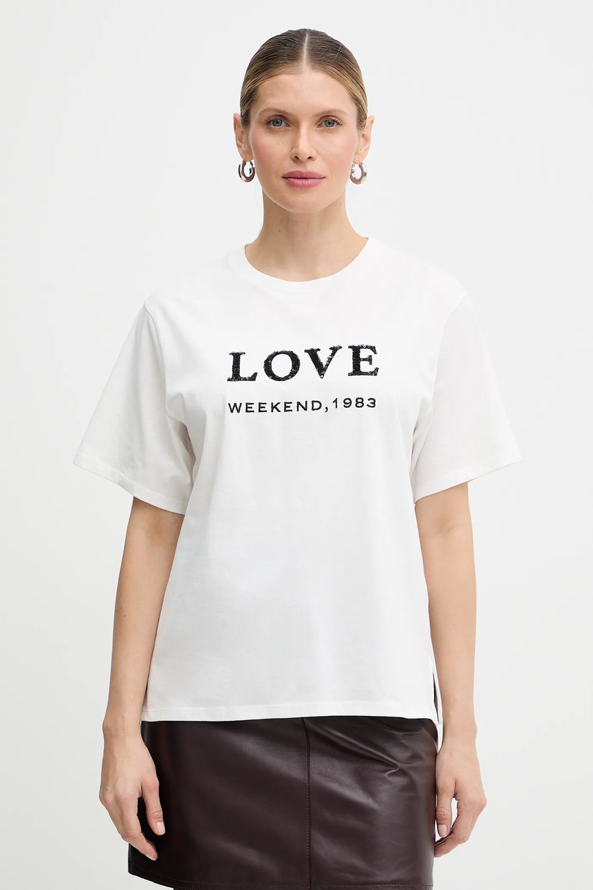 Tricou din bumbac AGILE de la weekend max mara Tricou din bumbac AGILE de la weekend max mara
