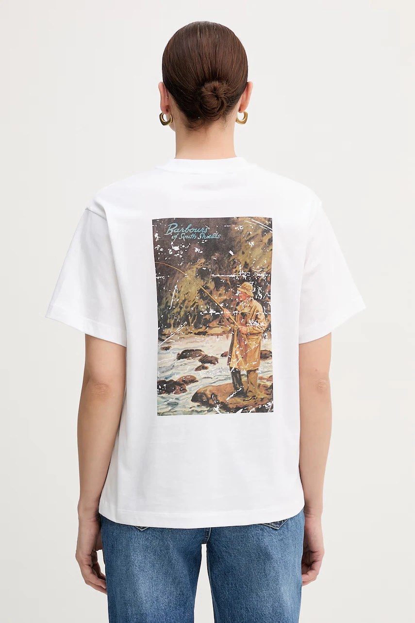 Tricou din bumbac Kirby de la barbour Tricou din bumbac Kirby de la barbour