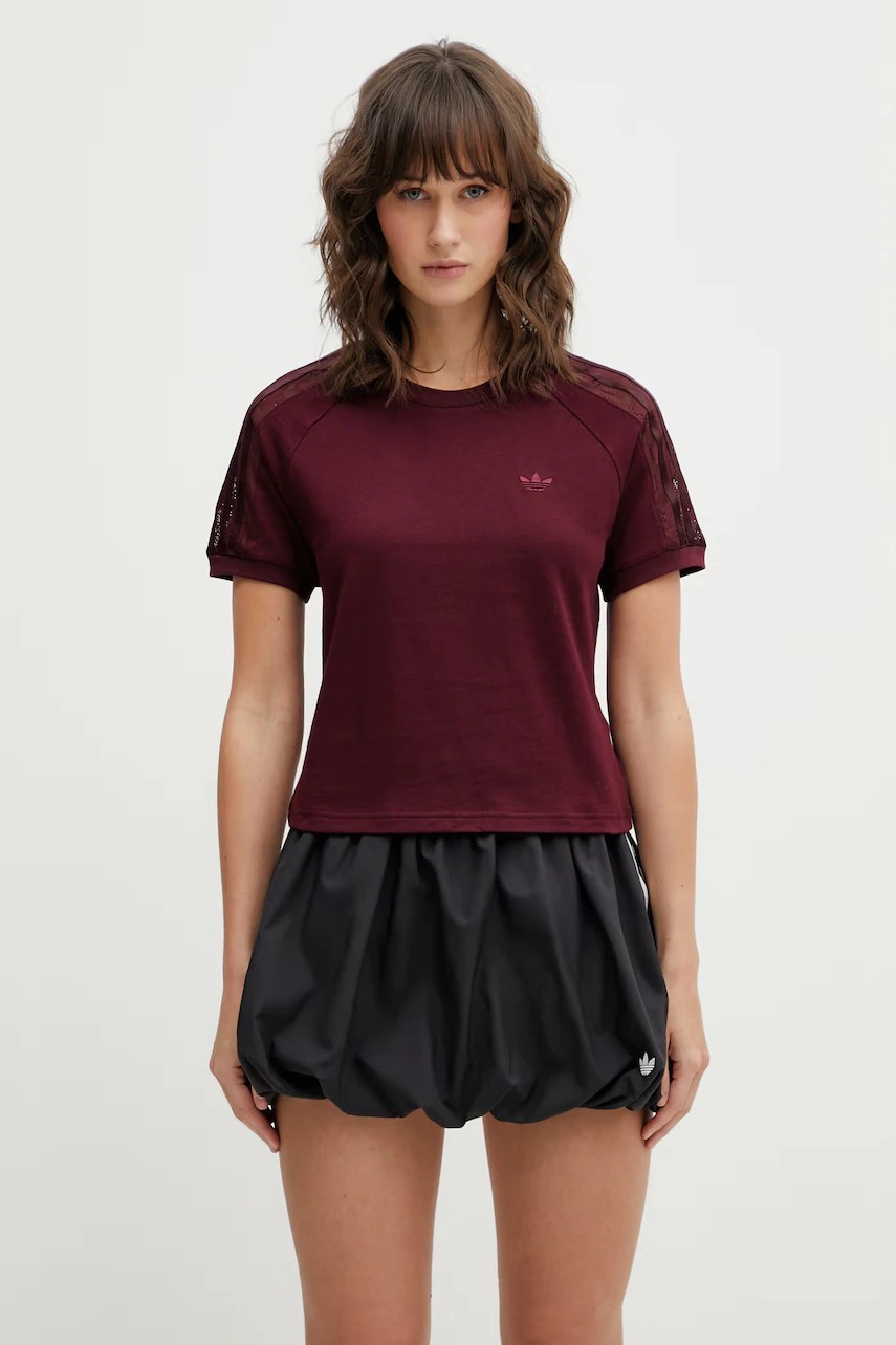 Tricou adidas originals din bumbac LACE CALI t Tricou adidas originals din bumbac LACE CALI t