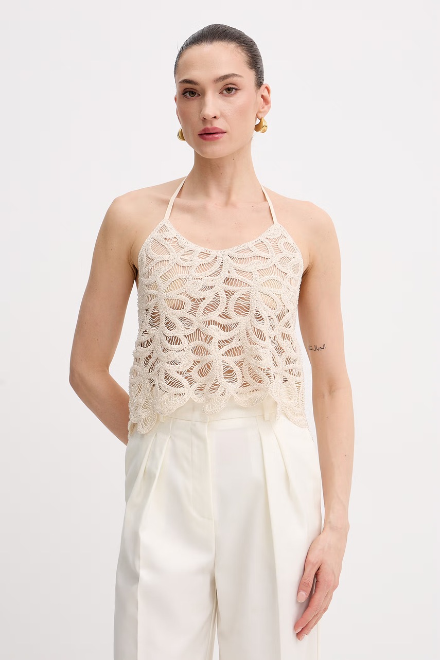 Top patrizia pepe pentru femei, din bumbac Top patrizia pepe pentru femei, din bumbac