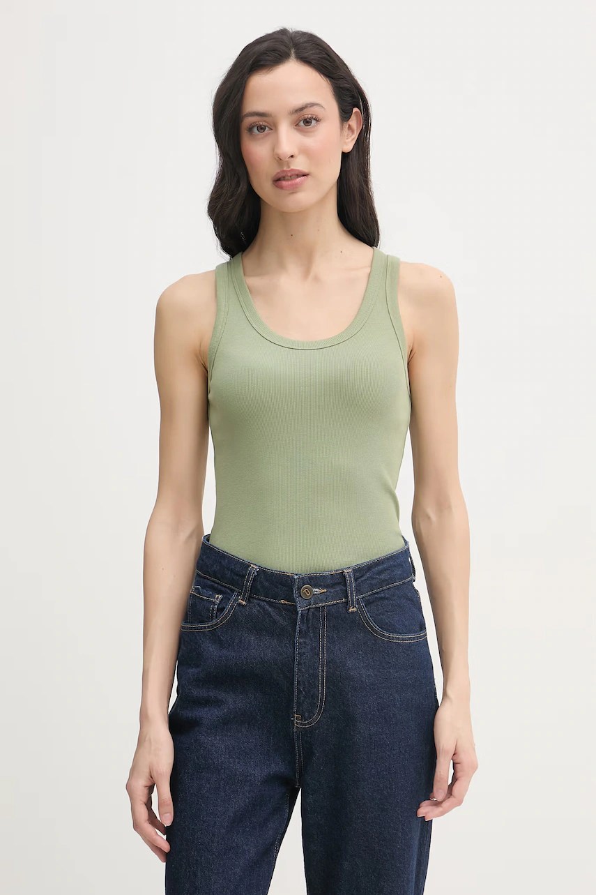 Top pentru femei united colors of benetton din bumbac cu elastan Top pentru femei united colors of benetton din bumbac cu elastan