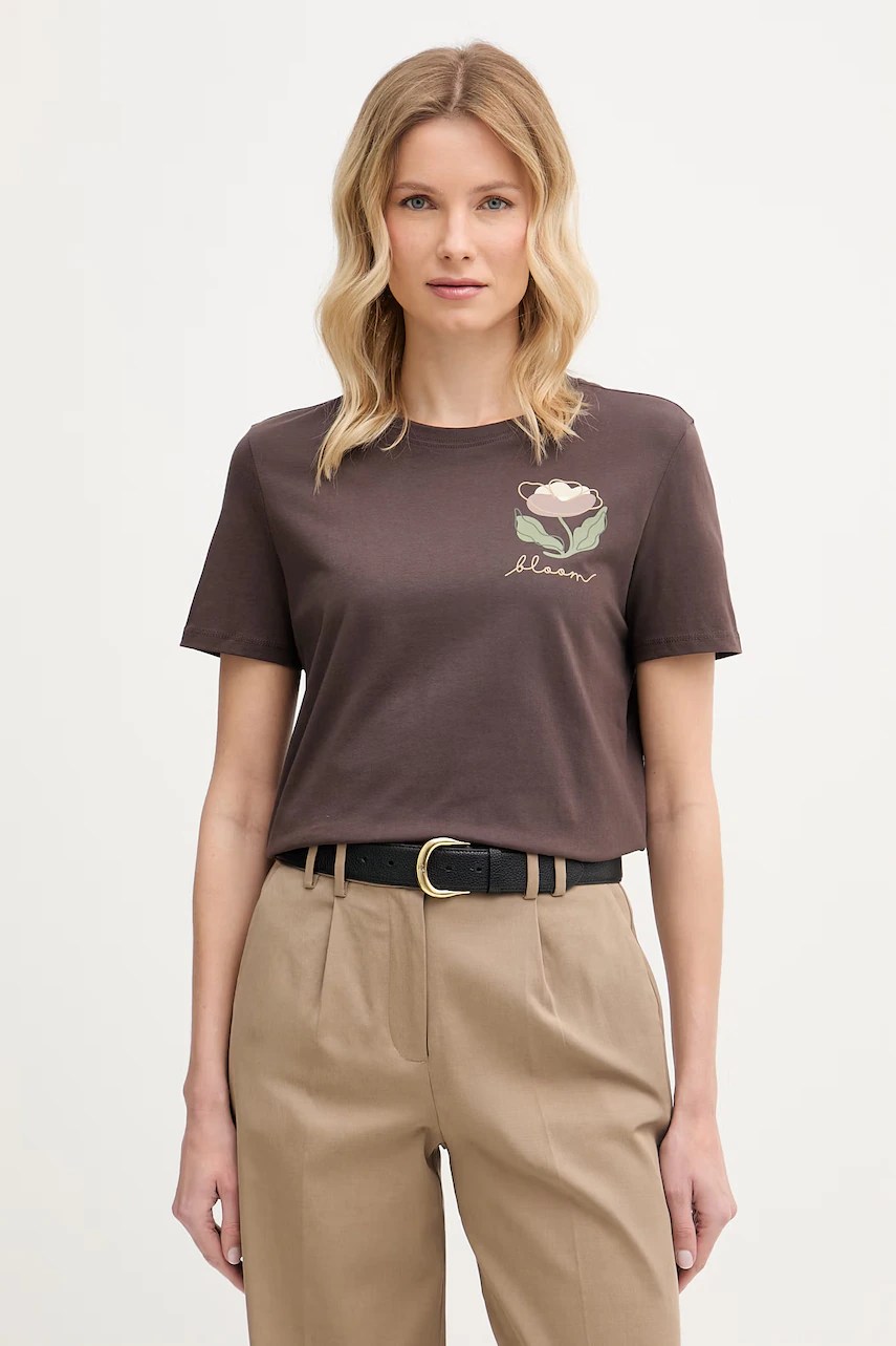 Tricou pentru femei united colors of benetton din bumbac Tricou pentru femei united colors of benetton din bumbac