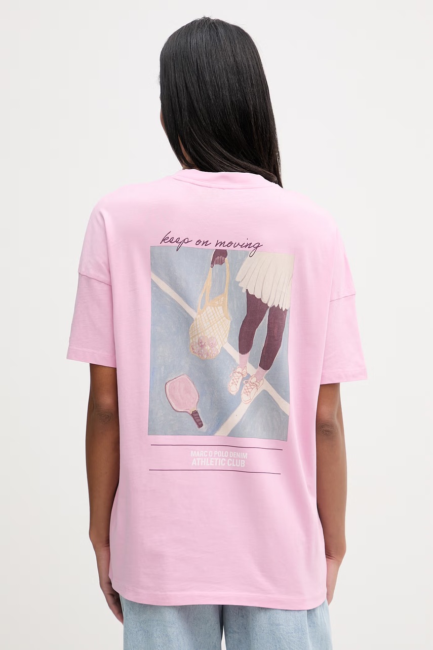 Tricou oversized pentru femei marc o’polo din bumbac Tricou oversized pentru femei marc o’polo din bumbac