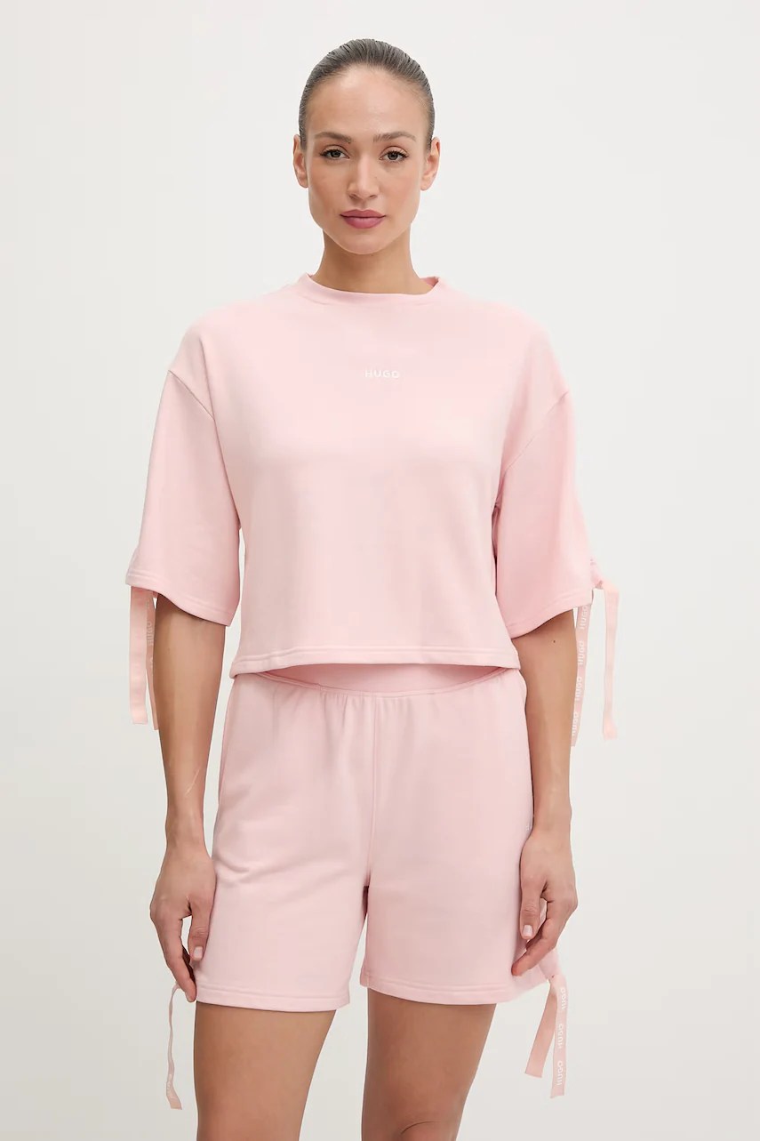 Tricou loungewear HUGO pentru femei, stil CASUAL Tricou loungewear HUGO pentru femei, stil CASUAL