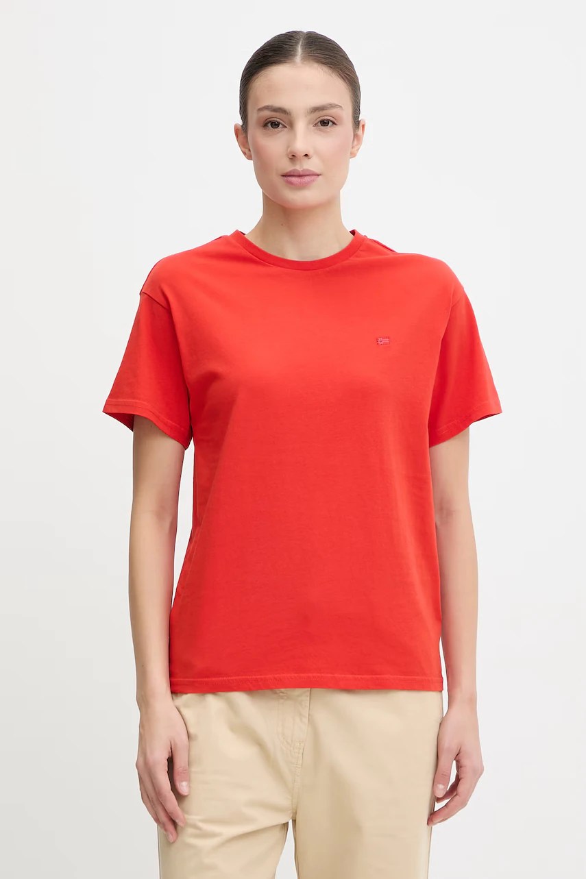 Tricou napapijri AURORA din bumbac Tricou napapijri AURORA din bumbac