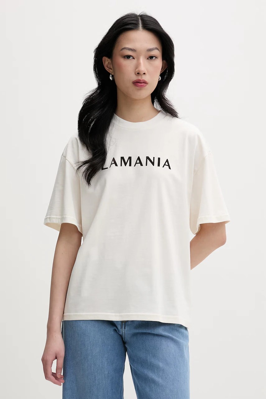 Tricou pentru femei la mania din bumbac CHUCK Tricou pentru femei la mania din bumbac CHUCK