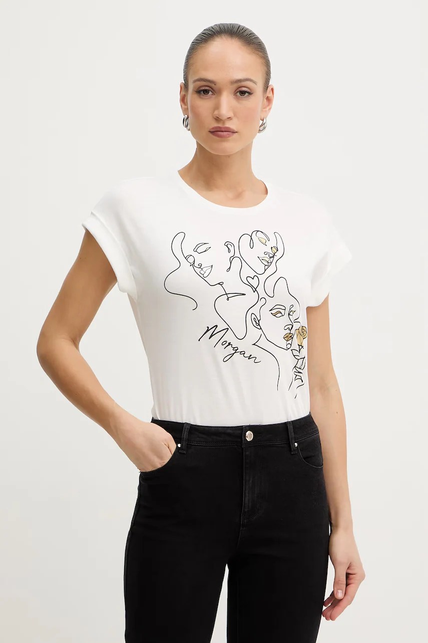 Tricou pentru femei morgan din bumbac Tricou pentru femei morgan din bumbac