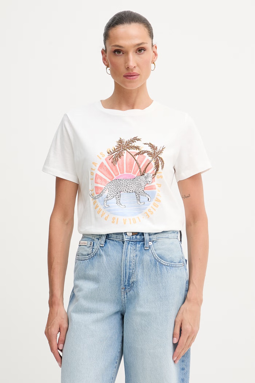 Tricou lola casademunt pentru femei, din bumbac Tricou lola casademunt pentru femei, din bumbac