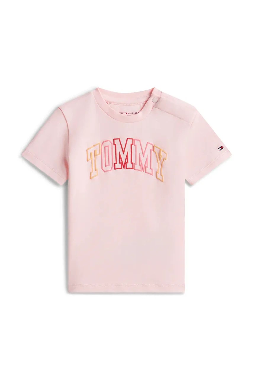 Tricou tommy hilfiger pentru copii, din bumbac cu elastan Tricou tommy hilfiger pentru copii, din bumbac cu elastan