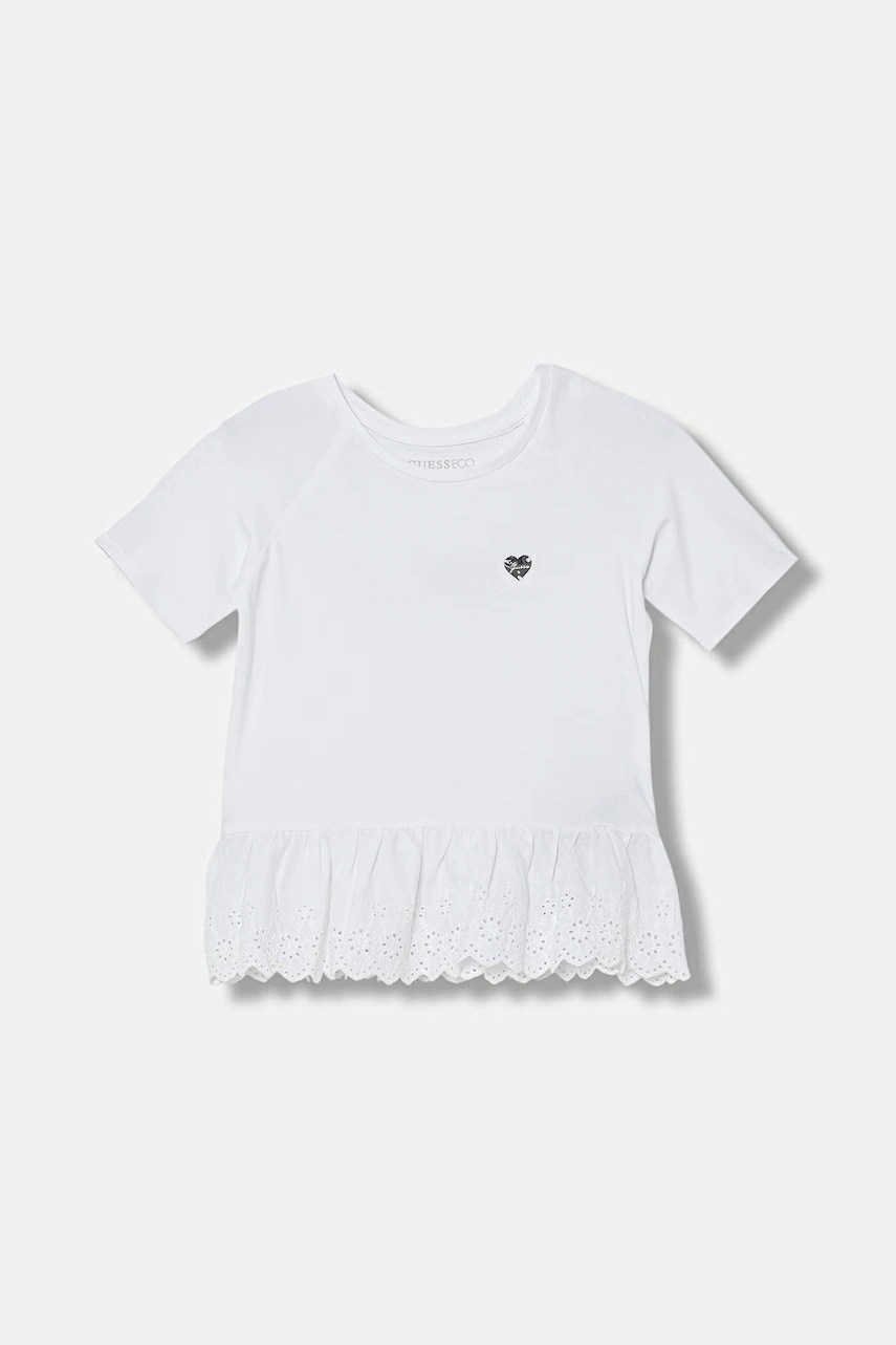 Tricou guess pentru copii din bumbac cu elastan Tricou guess pentru copii din bumbac cu elastan