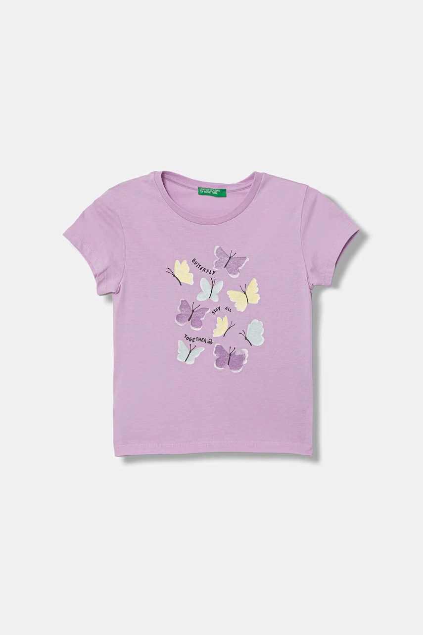 Tricou de bumbac pentru copii – united colors of benetton Tricou de bumbac pentru copii - united colors of benetton