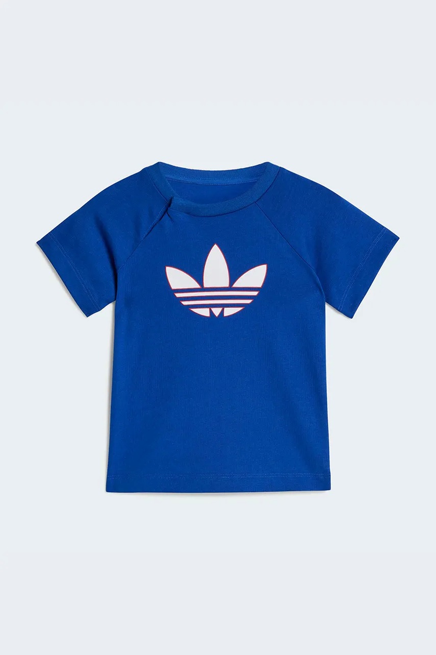 Tricou pentru bebeluși adidas originals din bumbac Tricou pentru bebeluși adidas originals din bumbac