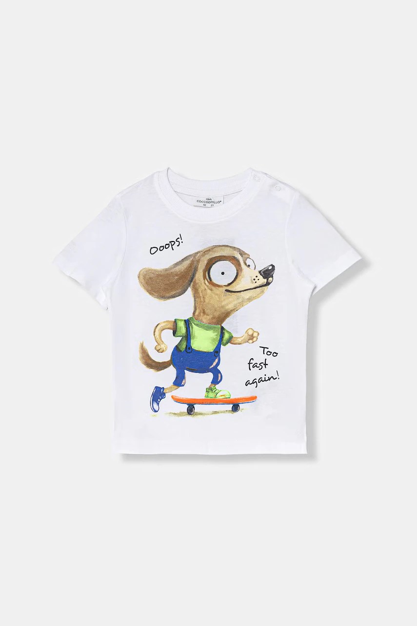 Tricou coccodrillo pentru copii, din bumbac Tricou coccodrillo pentru copii, din bumbac