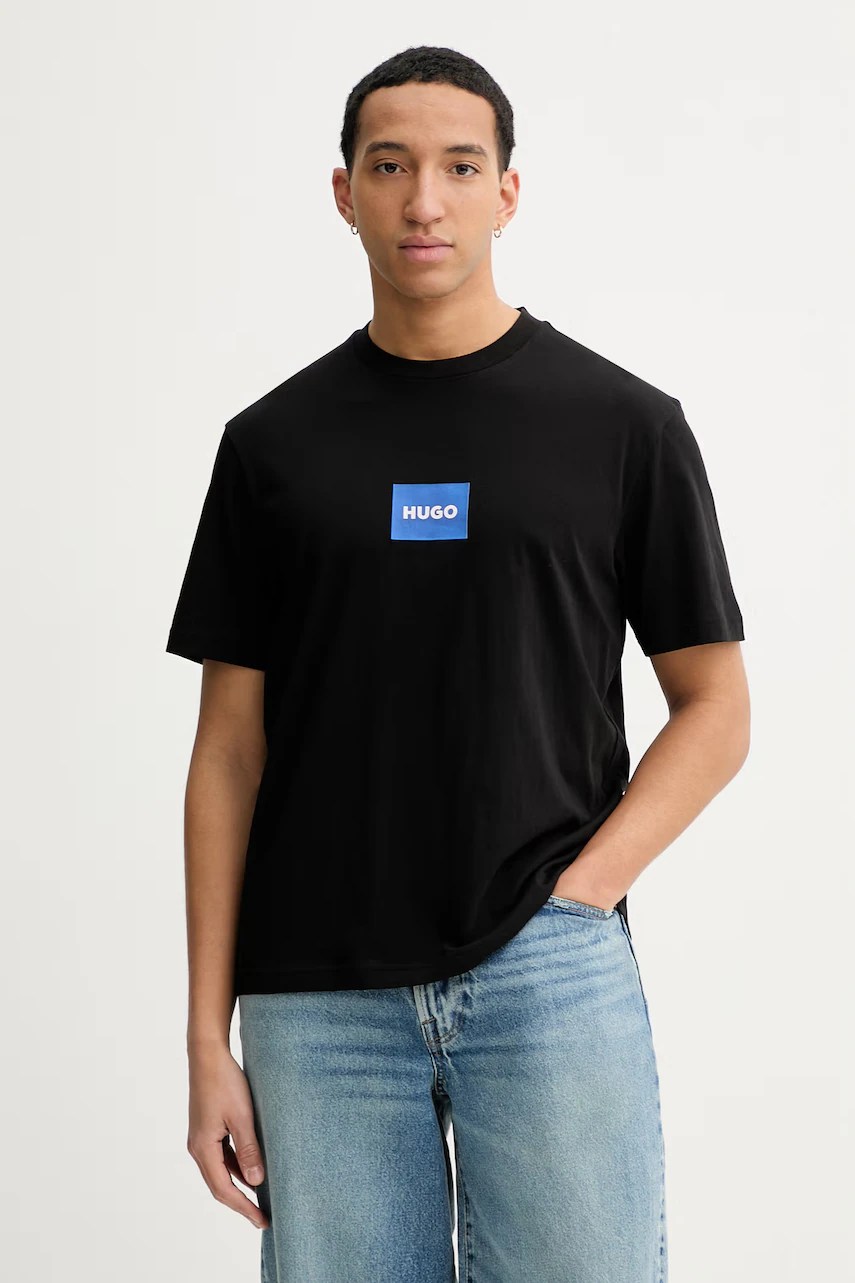 Tricou bărbați HUGO blue din bumbac Nayonix Tricou bărbați HUGO blue din bumbac Nayonix