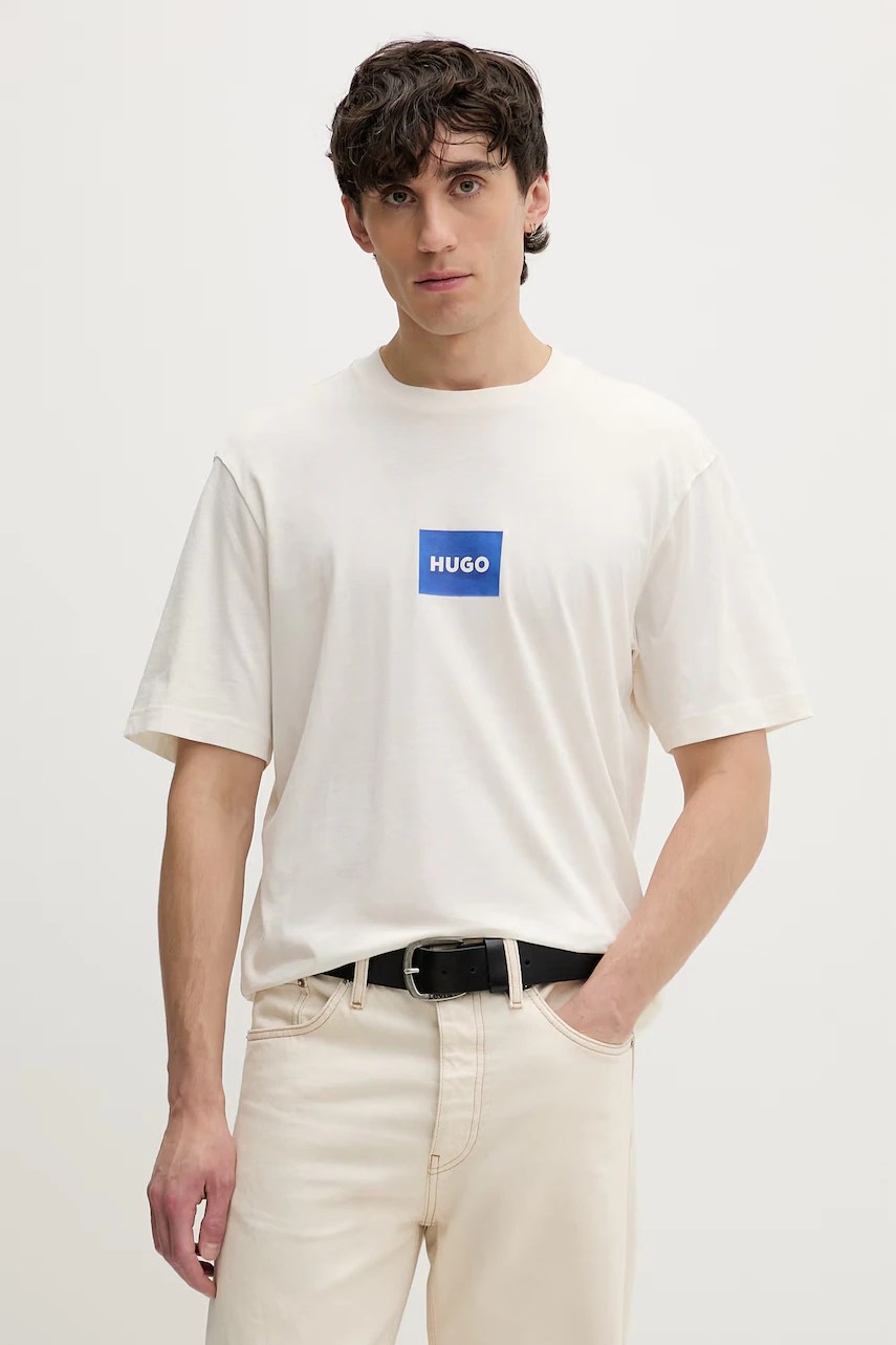 Tricou bărbați HUGO blue din bumbac Nayonix Tricou bărbați HUGO blue din bumbac Nayonix