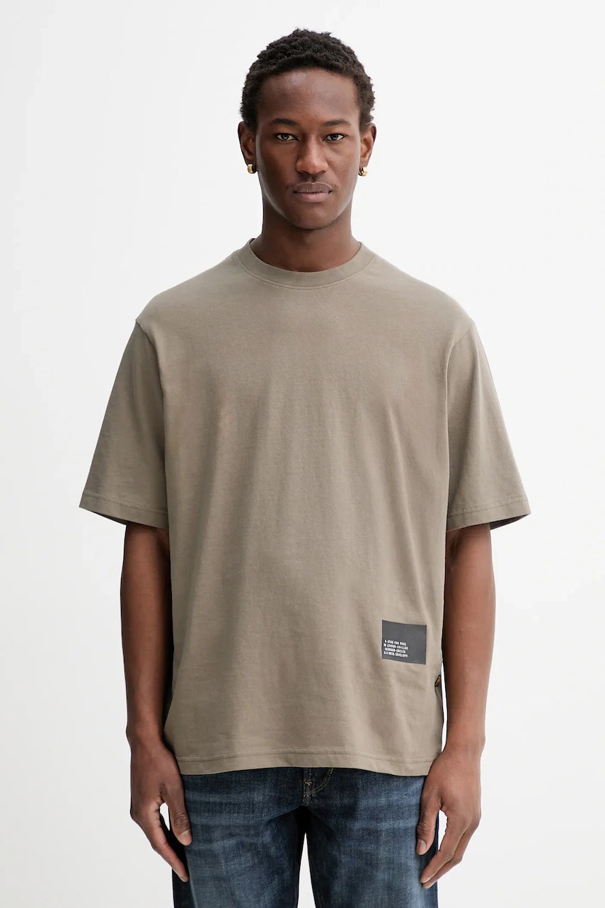 G-star tricou bumbac badge boxy G-star tricou bumbac badge boxy