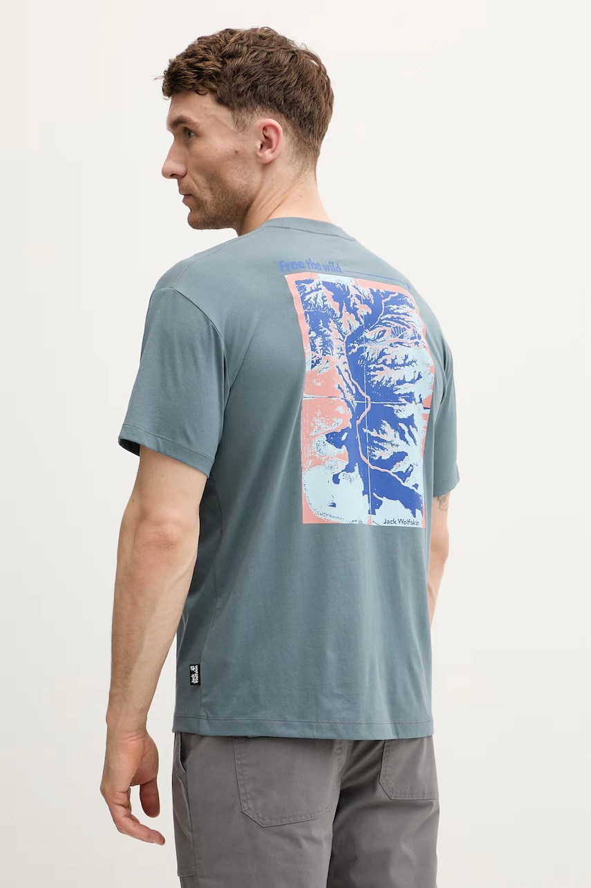 Tricou pentru bărbați jack wolfskin, din bumbac Confident Tricou pentru bărbați jack wolfskin, din bumbac Confident