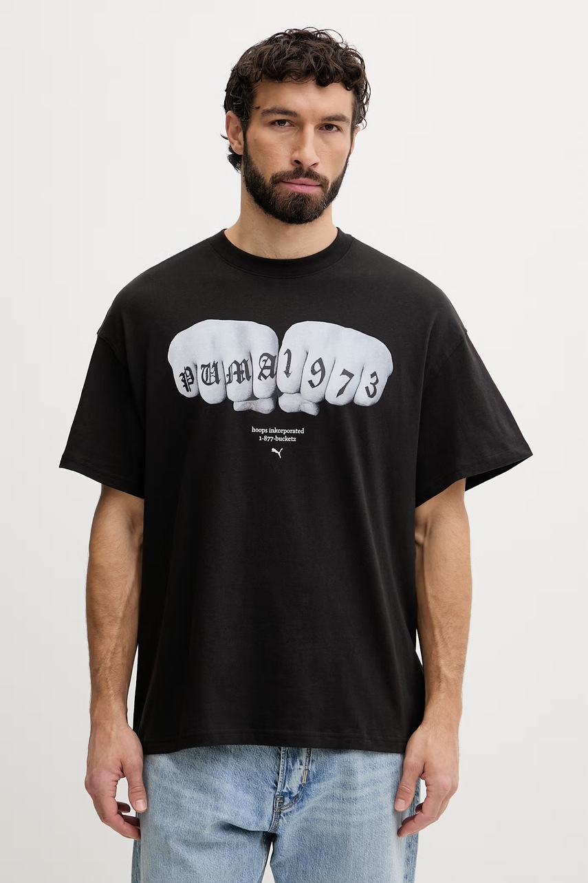 Tricou puma pentru bărbați din bumbac Swish Tricou puma pentru bărbați din bumbac Swish