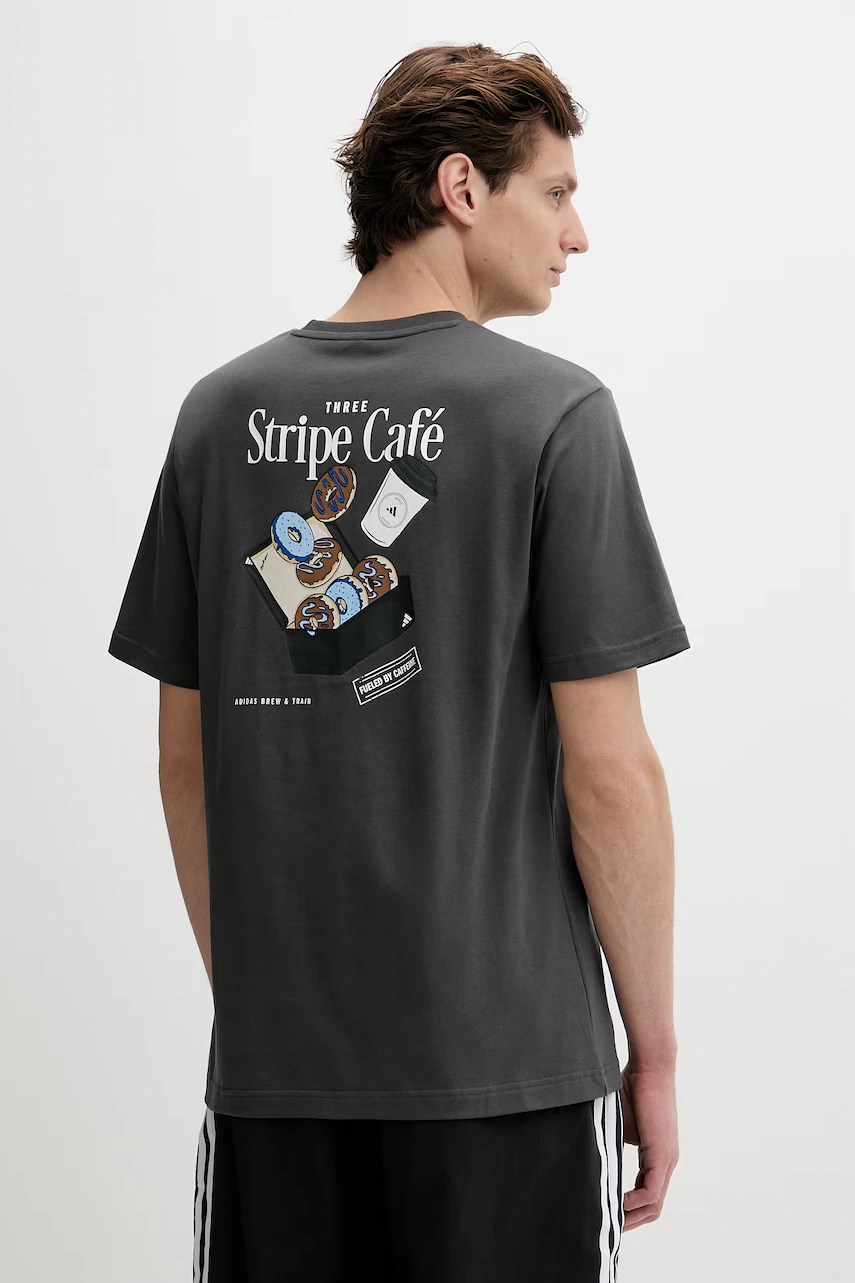 Tricou din bumbac adidas Coffee Cafe Tricou din bumbac adidas Coffee Cafe