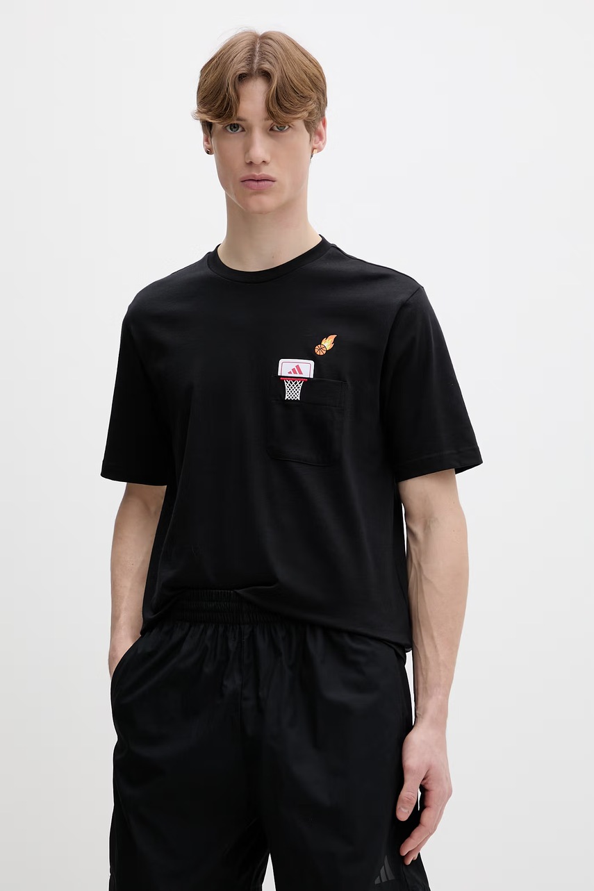 Tricou din bumbac adidas The Mini Embroidery Tricou din bumbac adidas The Mini Embroidery