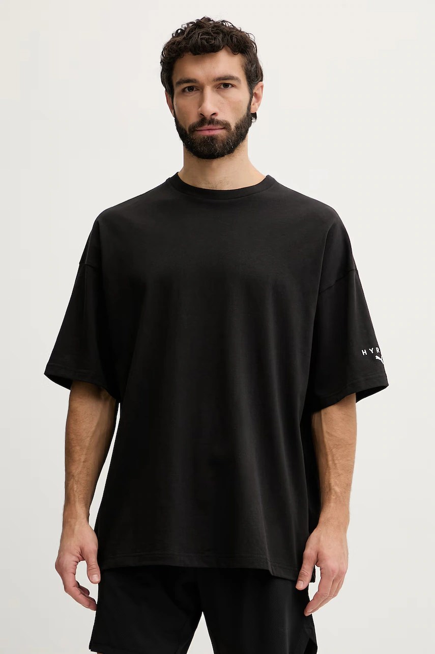 Tricou de antrenament pentru bărbați puma din bumbac city lifestyle HYROX Tricou de antrenament pentru bărbați puma din bumbac city lifestyle HYROX